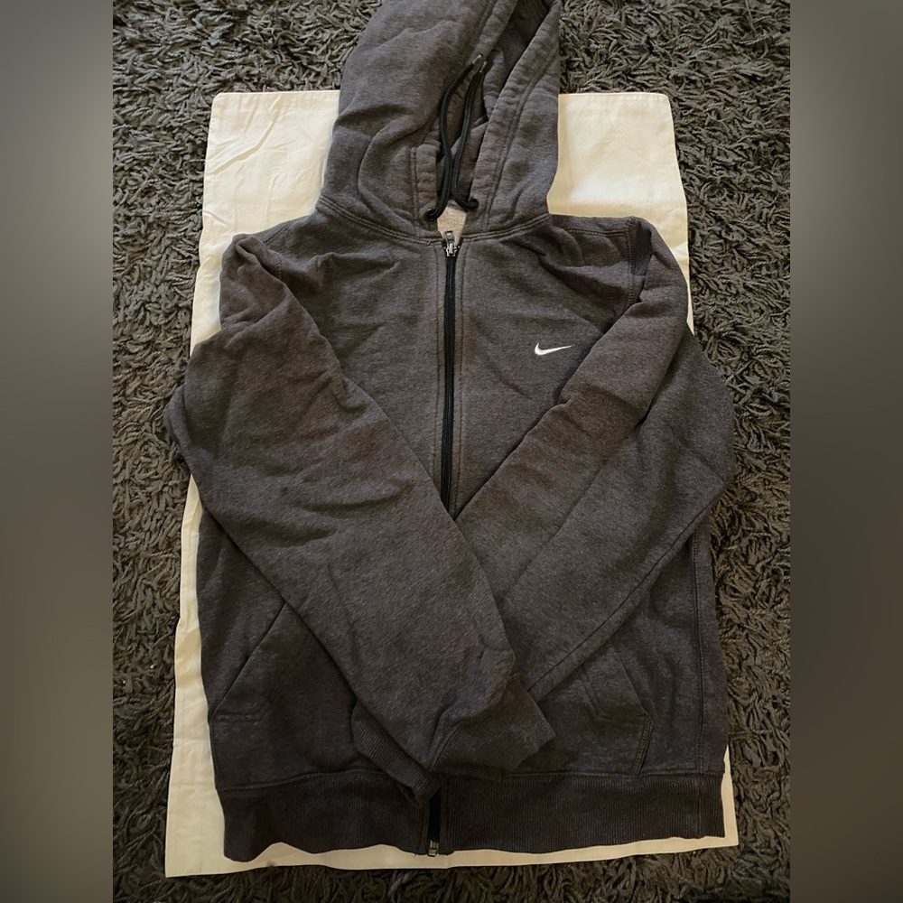 Nike Gray Hooded Sweater Casual Comfort